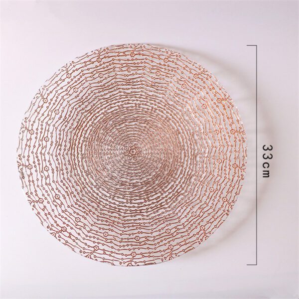 Wholesale Glass Charger Plate PZ-004